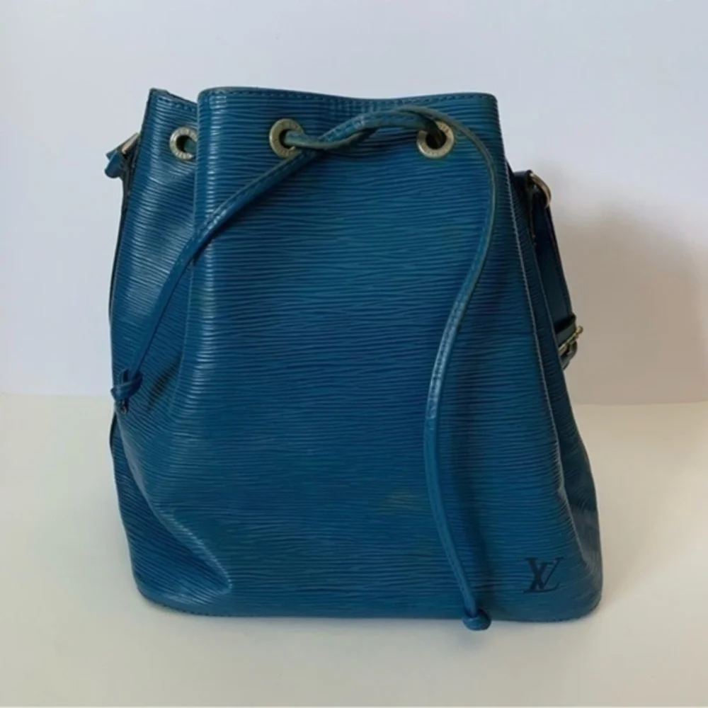 LOUIS VUITTON LV Shoulder Bag Petit Noe Blue